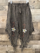 Load image into Gallery viewer, Cotton Hand Embroidered Fringe Skirt - OS
