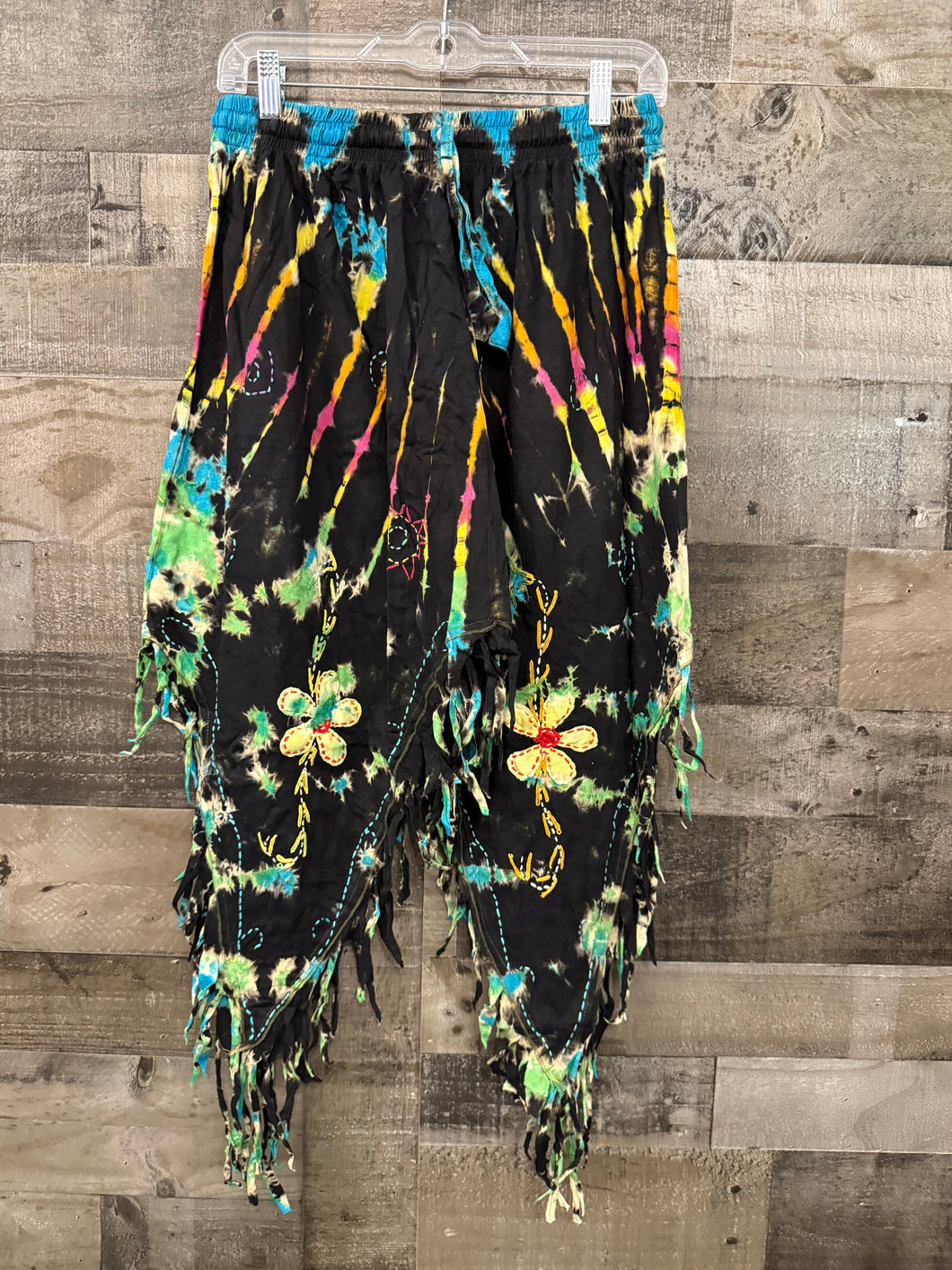 Cotton Hand Embroidered Fringe Skirt - OS