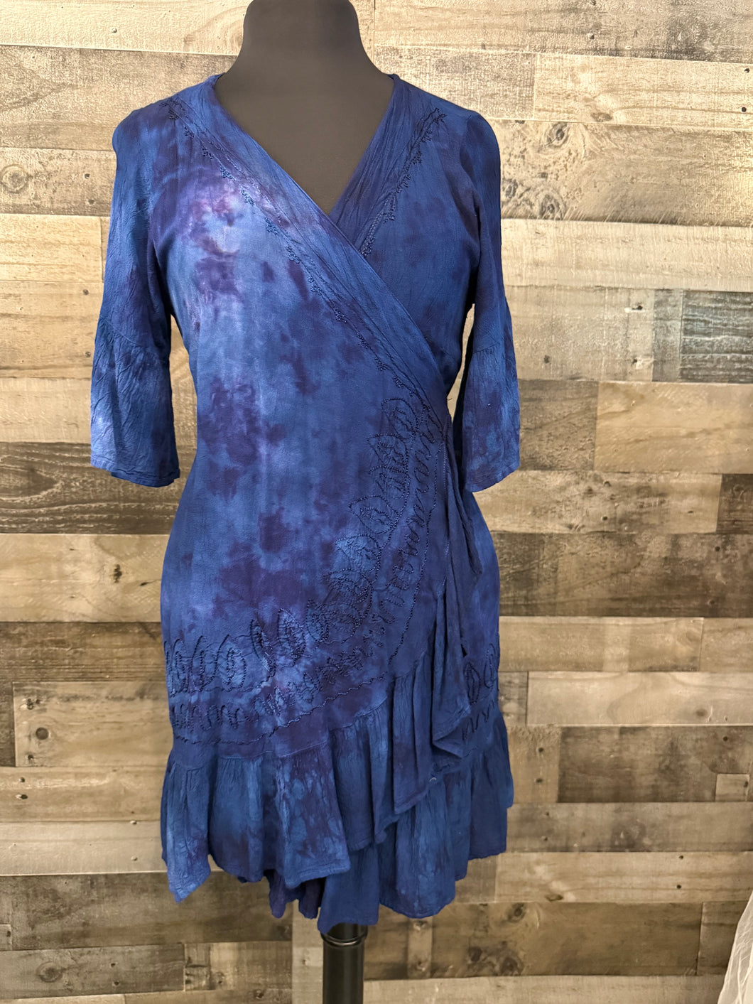 Over Dyed Wrap Tunic - OS