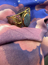 Load image into Gallery viewer, Mixed Metal Cuff with Stone
