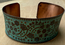 Load image into Gallery viewer, Copper Patina Cuff
