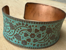 Load image into Gallery viewer, Copper Patina Cuff
