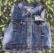 Load image into Gallery viewer, Distressed Denim Vest
