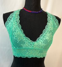 Load image into Gallery viewer, Lacy Spring Green Bralette
